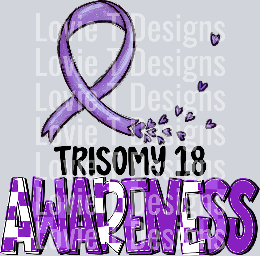 Awareness Trisomy18 Blk