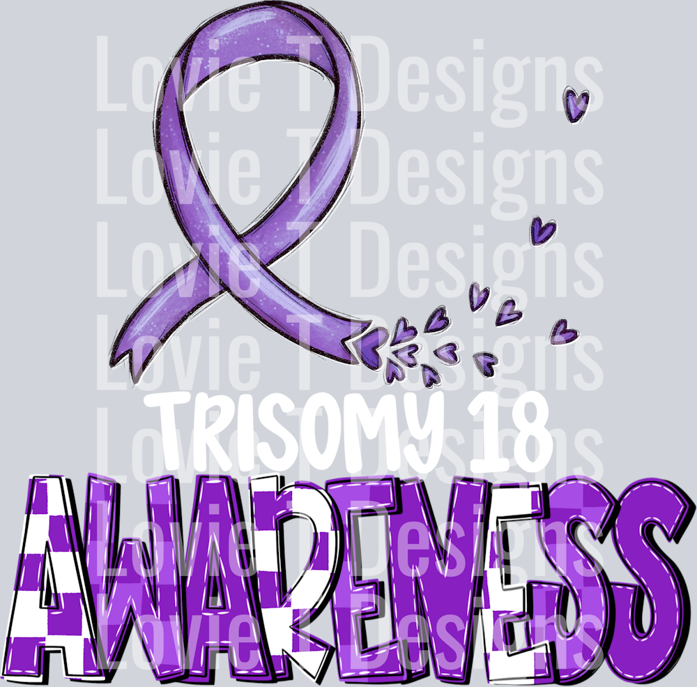 Awareness Trisomy18 White
