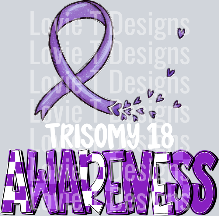 Awareness Trisomy18 White