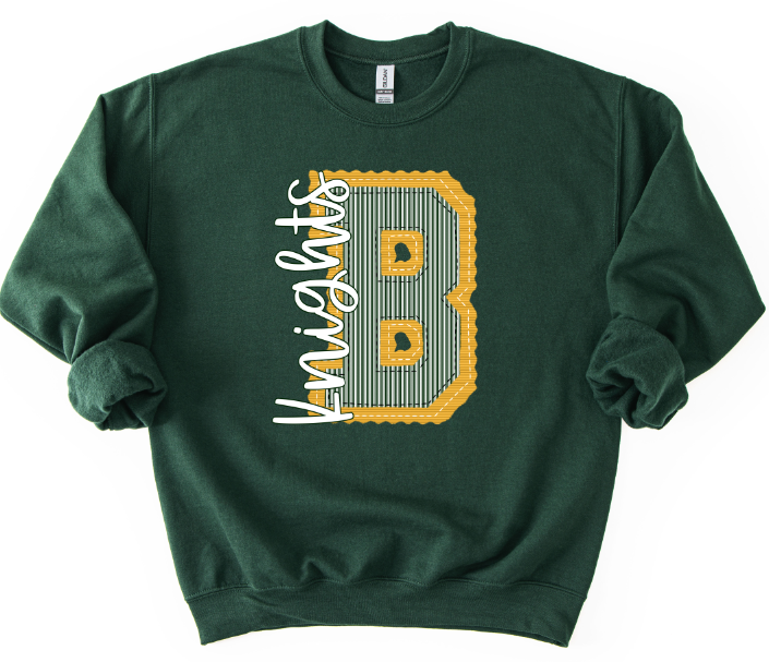B KNIGHTS YELLOW BASE DARK GREEN TOP