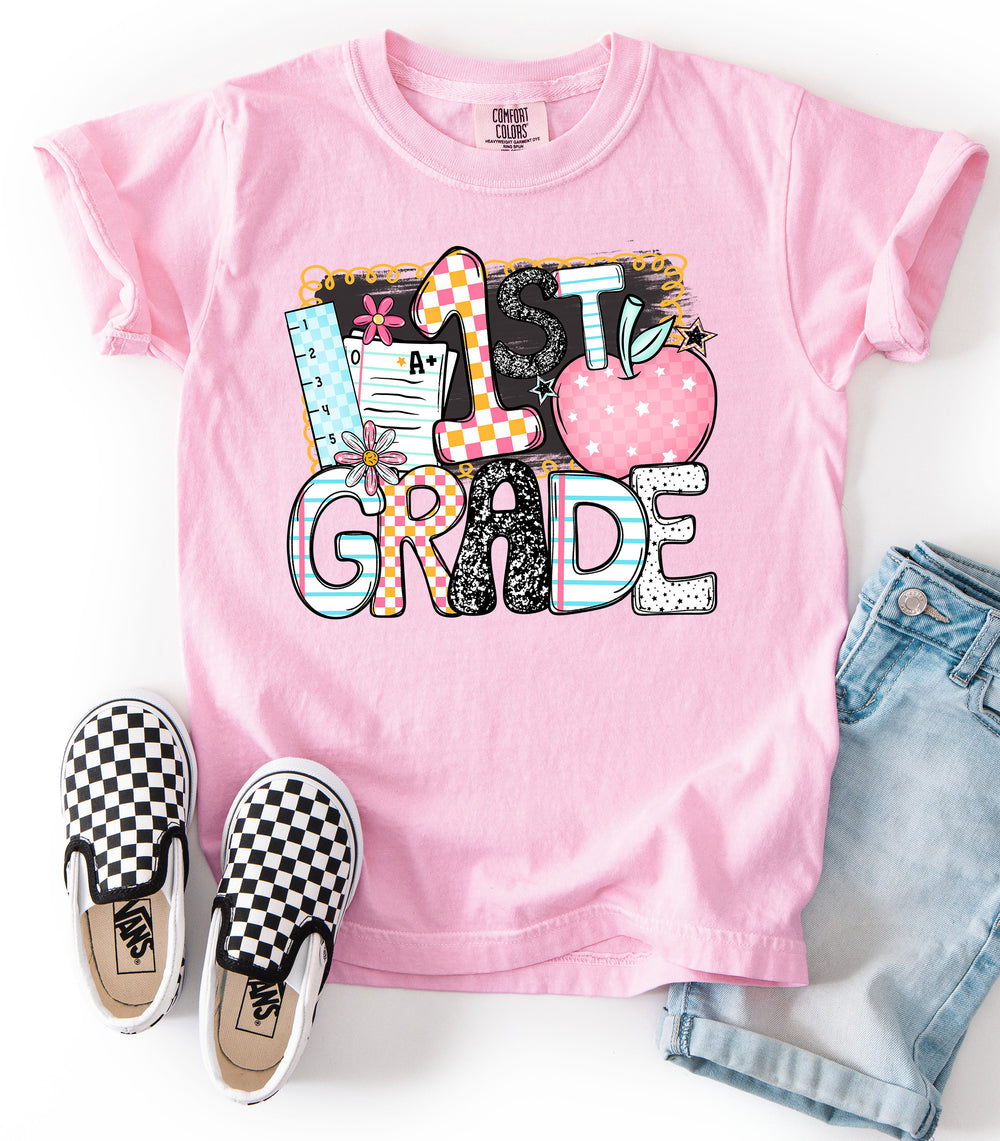 B2s Grade Levels Apple 1St Grade DTF transfer design – image 1