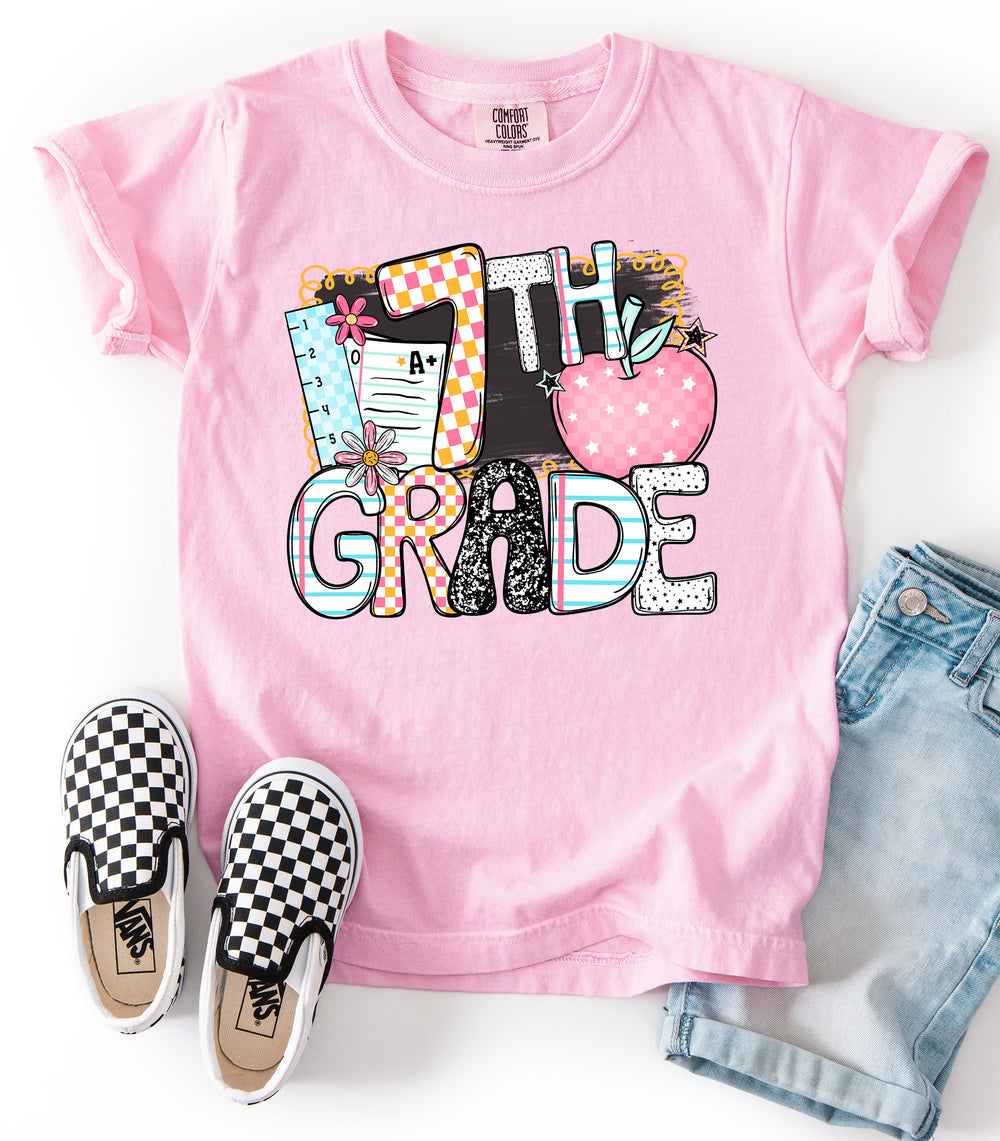 B2s Grade Levels Apple 7Th Grade DTF transfer design – image 1