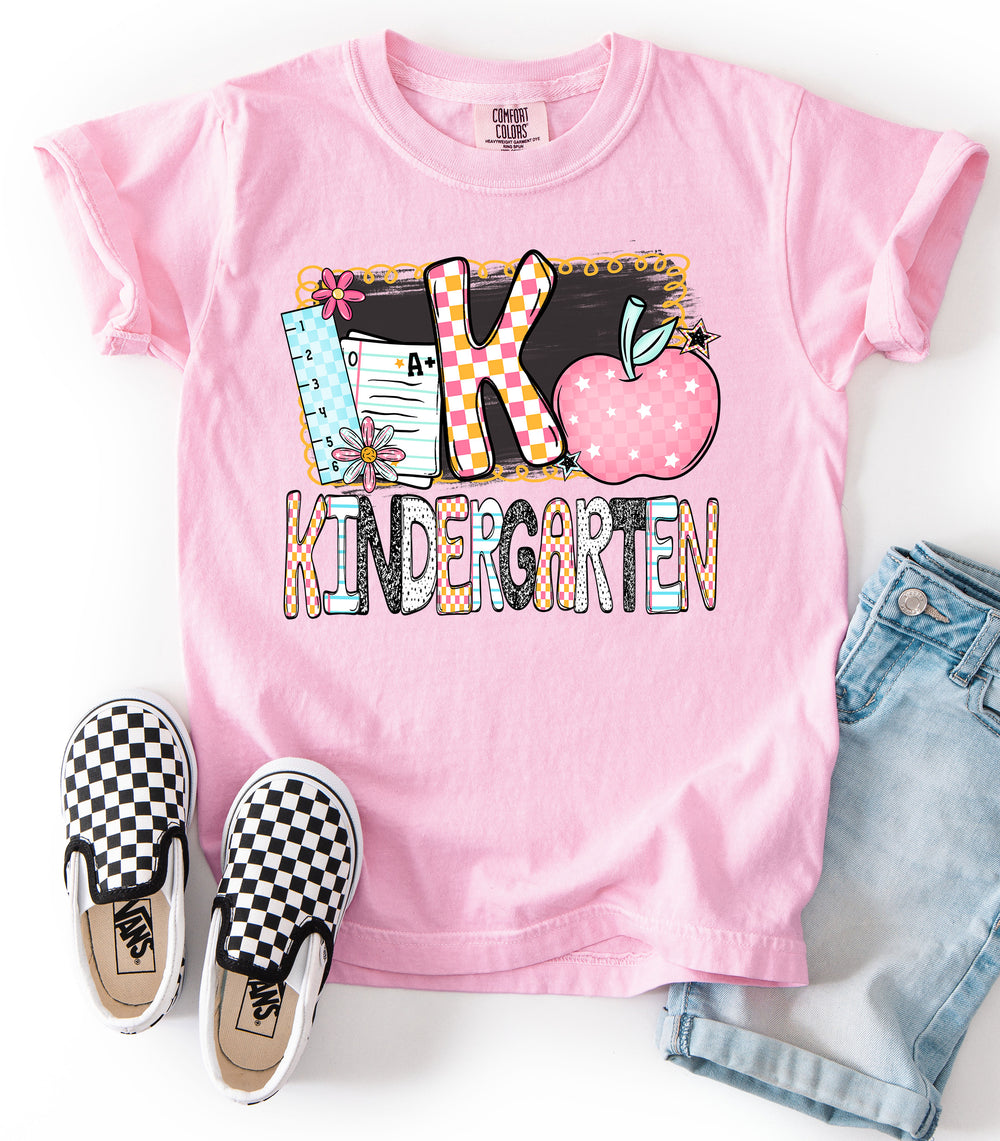 B2s Grade Levels Apple K Kindergarten DTF transfer design – image 1