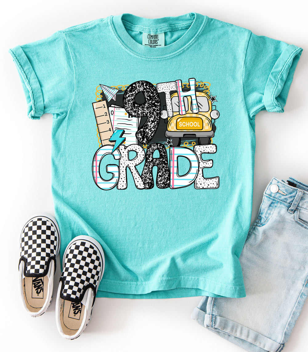 B2s Grade Levels Bus 9Th Grade DTF transfer design – image 1