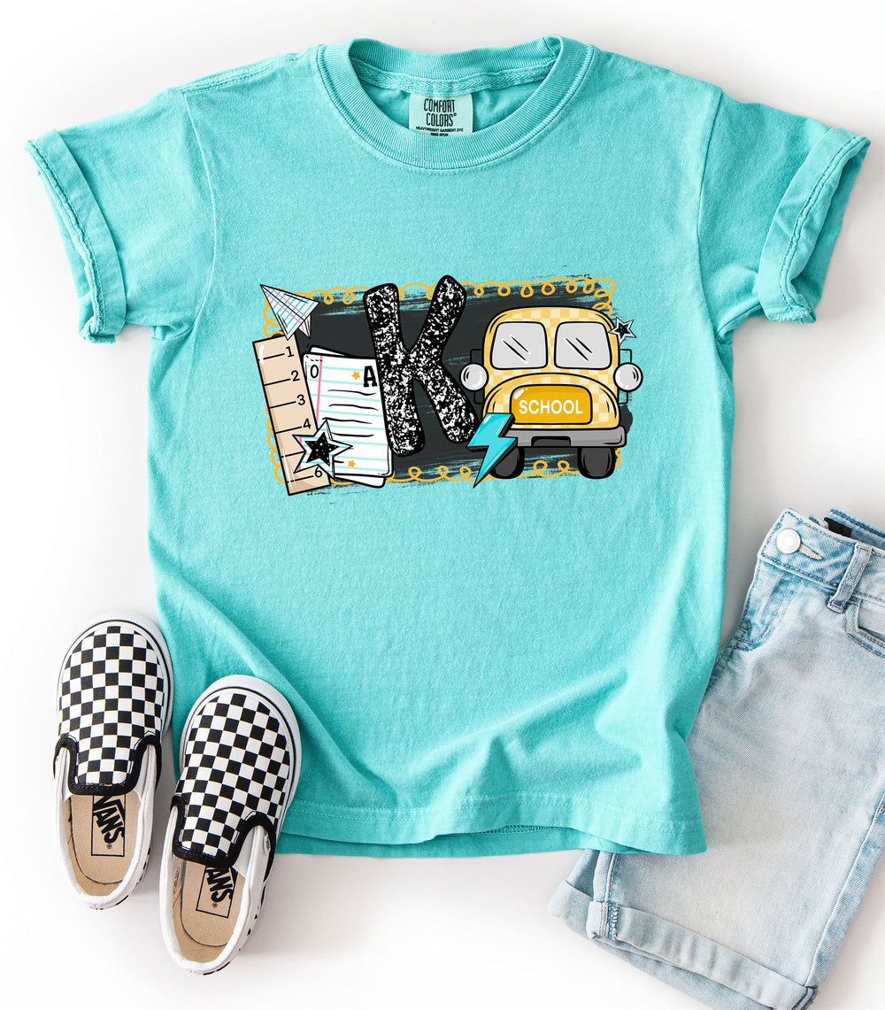 B2s Grade Levels Bus K DTF transfer design – image 1
