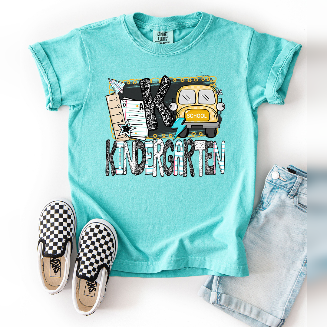 B2s Grade Levels Bus Kindergarten – DTF Transfer