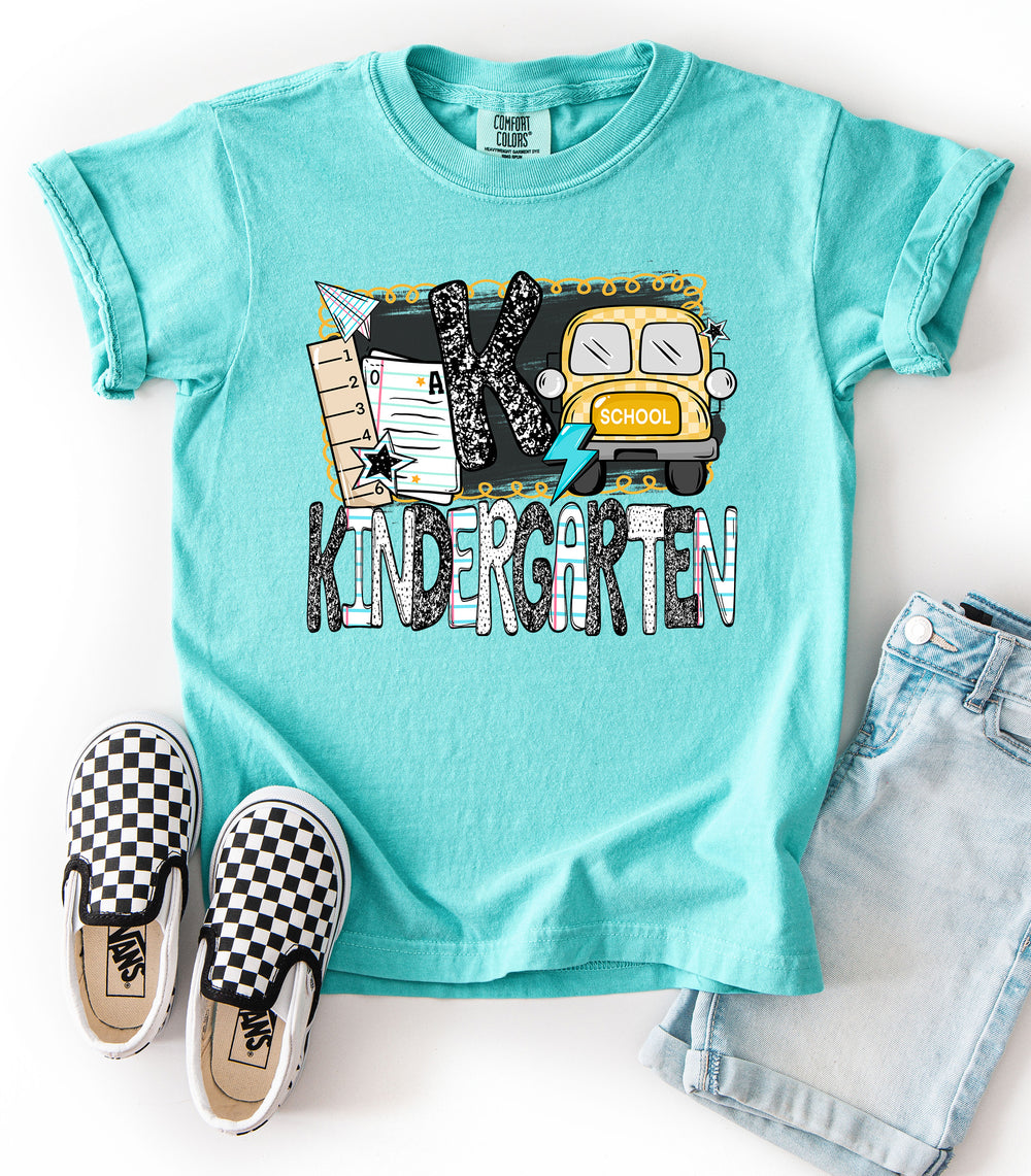 B2s Grade Levels Bus Kindergarten DTF transfer design – image 1