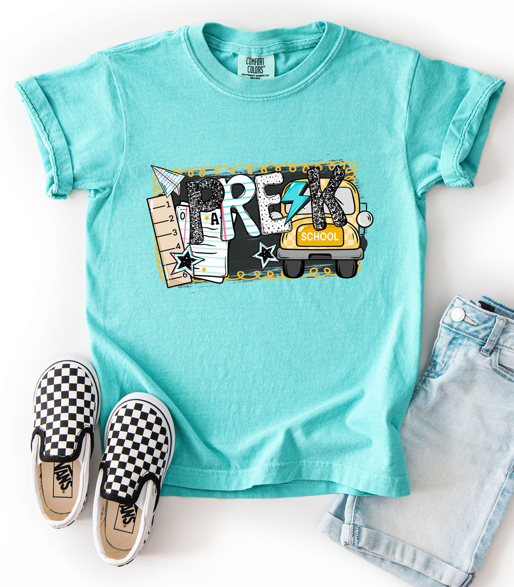 B2s Grade Levels Bus Pre K DTF transfer design – image 1