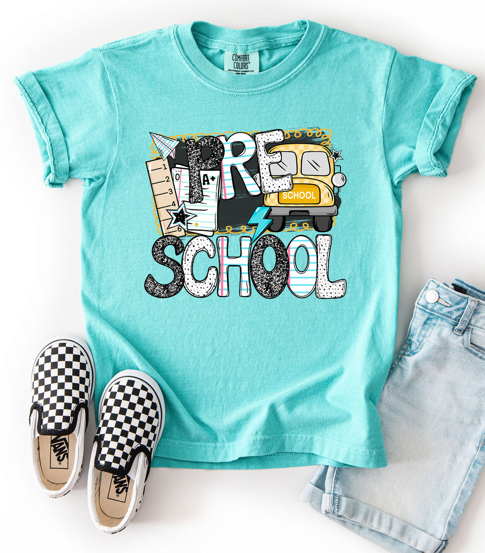 B2s Grade Levels Bus Preschool DTF transfer design – image 1