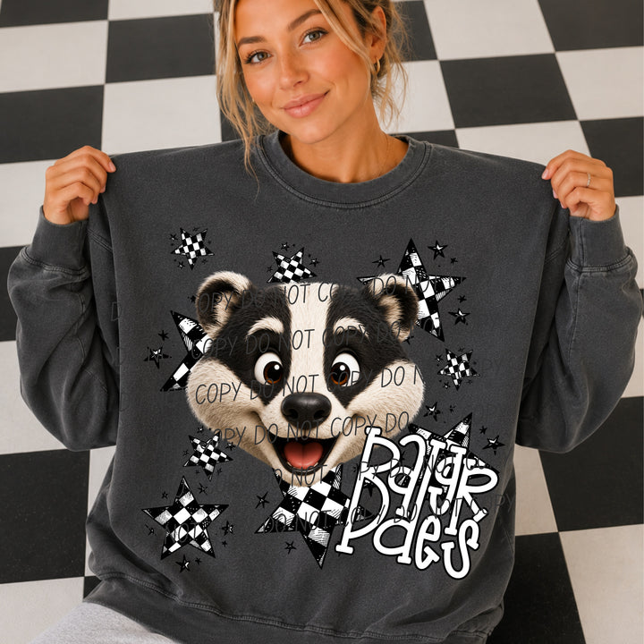 Badgers Big Mascot Energy mascot DTF transfer