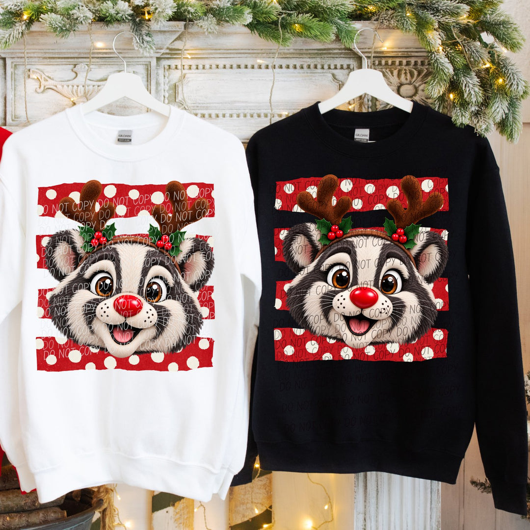 Badger Reindeer Spirit Mascots DTF transfer