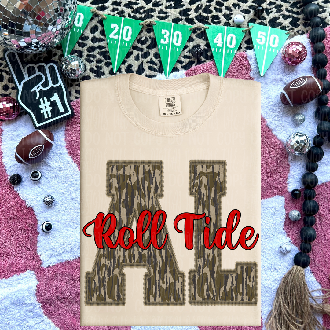 BAMA WOODLAND CAMO INITIALS
