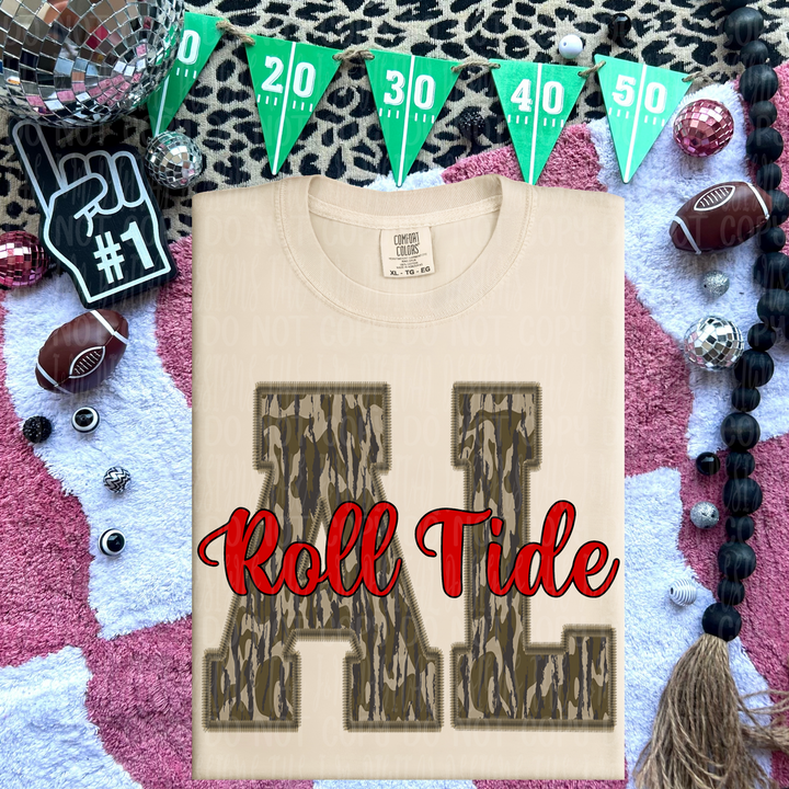BAMA WOODLAND CAMO INITIALS