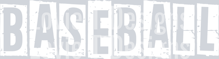 BASEBALL BLOCK WHITE