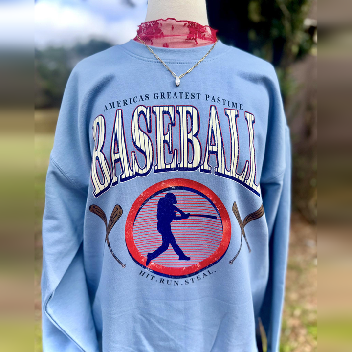 Baseball Hit Run Steal – DTF Transfer – product image