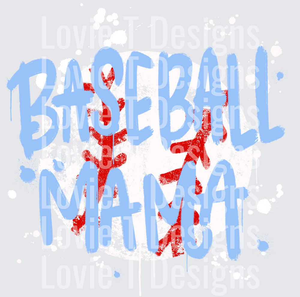 BASEBALL MAMA SPLATTER