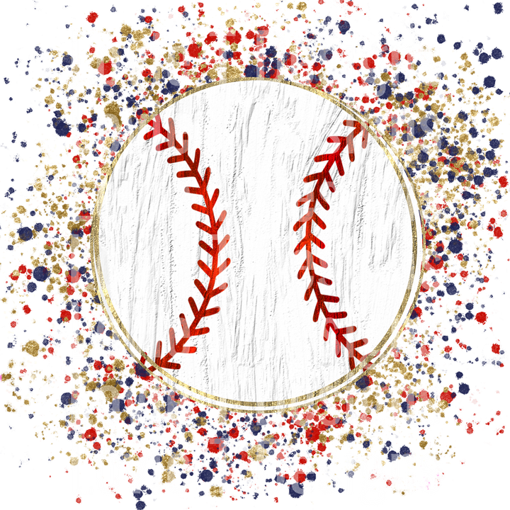 BASEBALL PAINT SPLATTER