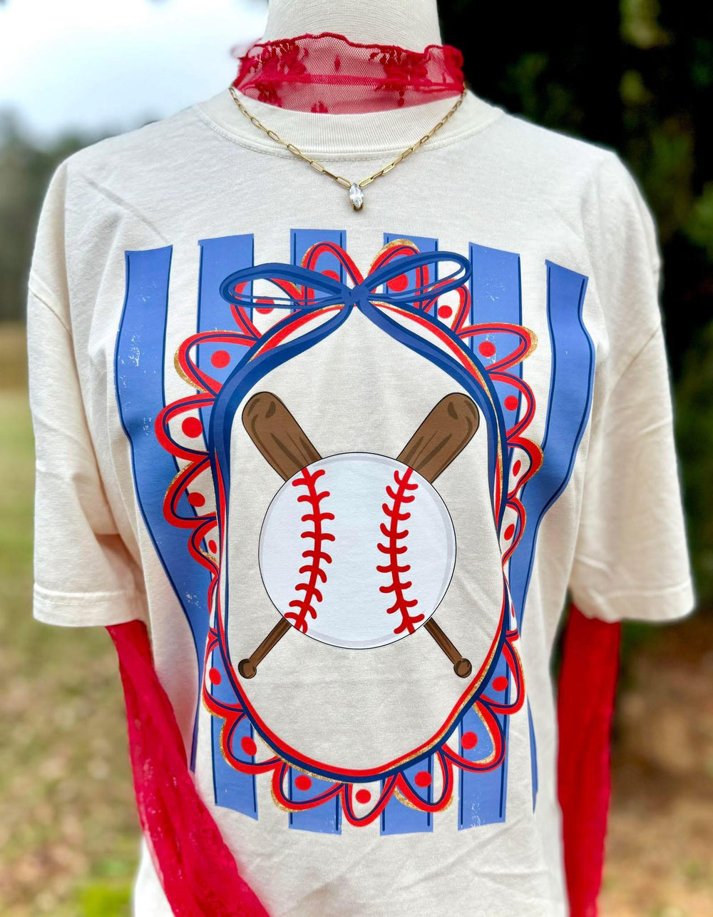 Baseball Stripes DTF transfer design