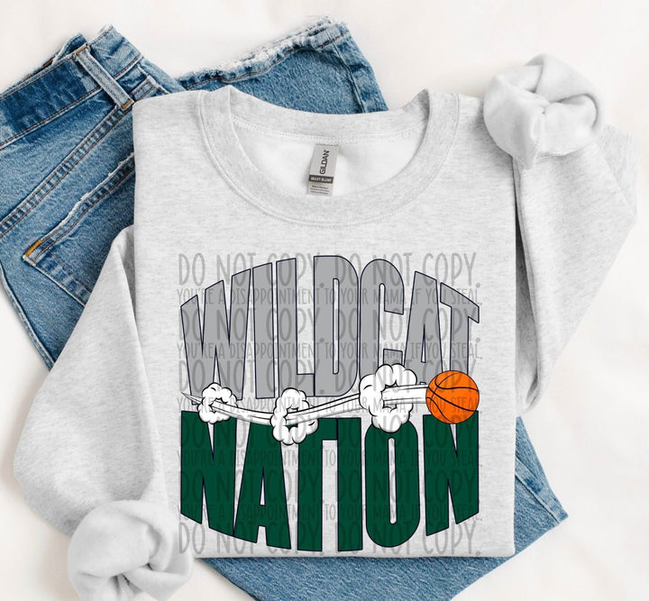 Basketball Mascot Nation DTF transfer design