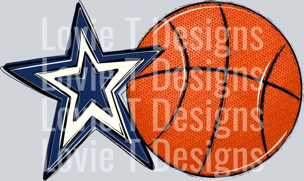 Basketball Mom_NAVY White Pocket