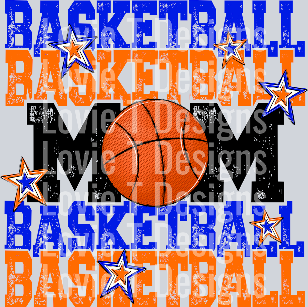 Basketball Mom_Orange ROYAL