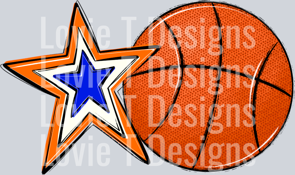 Basketball Mom_Orange ROYAL Pocket