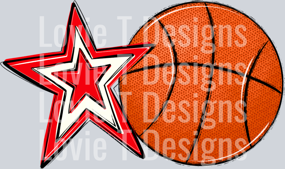 Basketball Mom_Red White Pocket