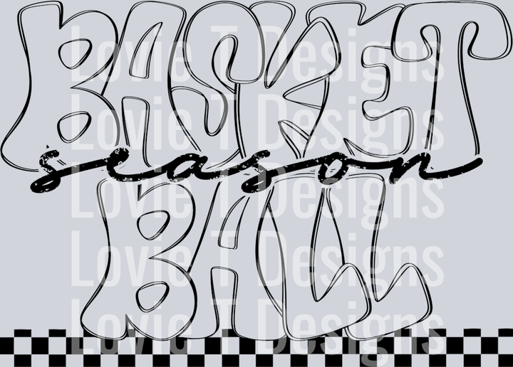 Basketball Season Black