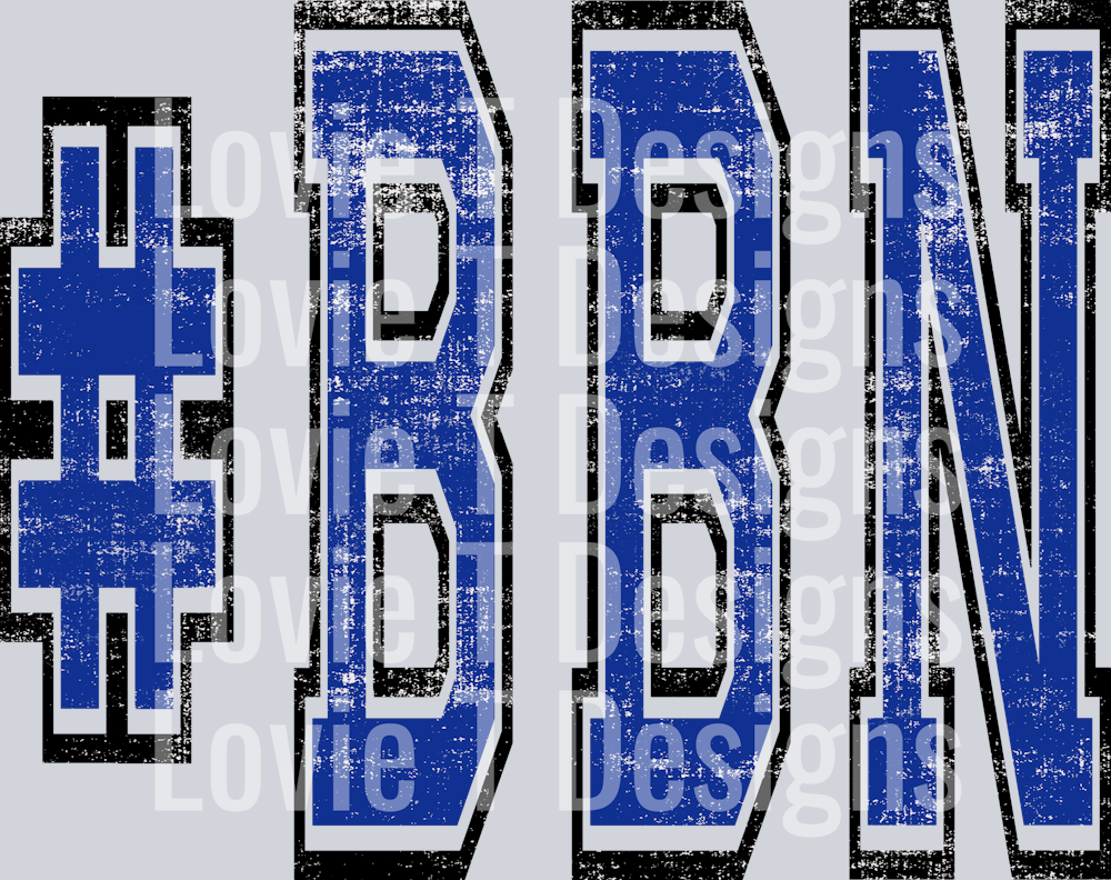 #BBN ROYAL BLUE AND BLACK VARSITY STYLE