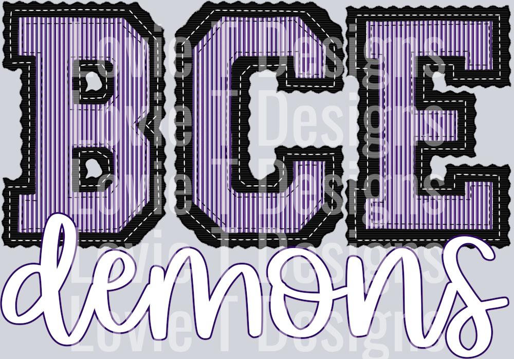 BCE DEMONS BLACK BASE PURPLE TOP PREPSTER
