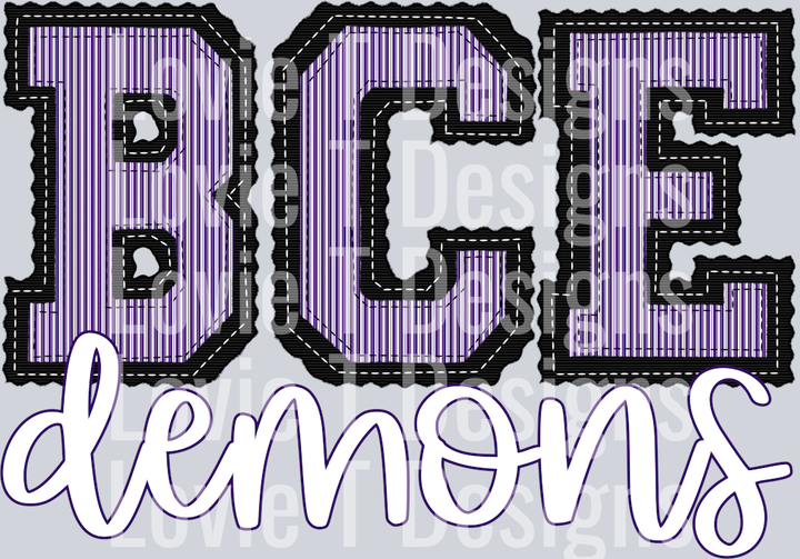 BCE DEMONS BLACK BASE PURPLE TOP PREPSTER