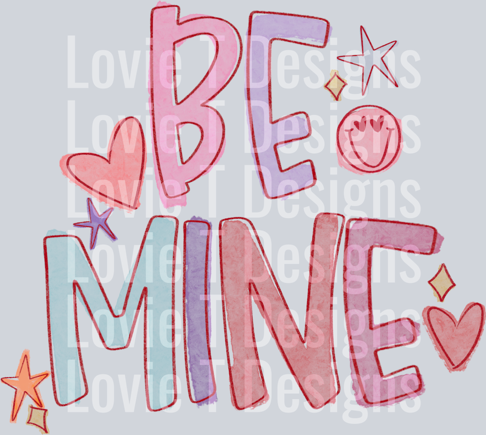 BE MINE WATERCOLOR