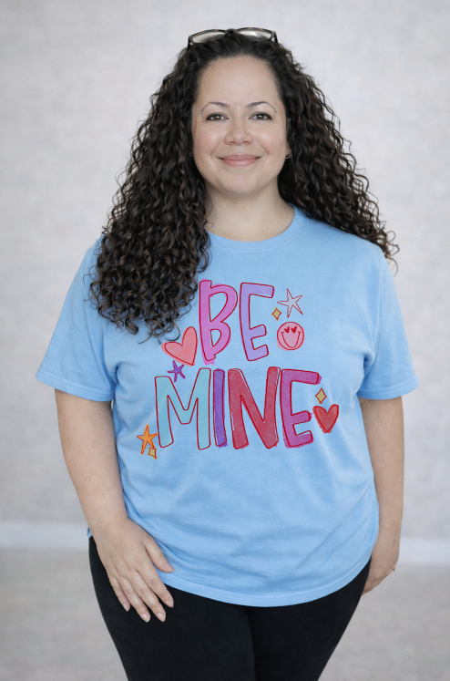 Be Mine Watercolor DTF transfer design – image 1