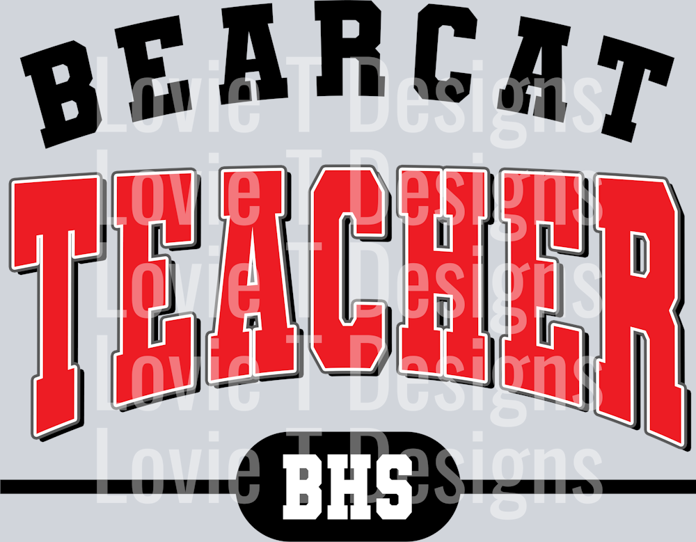 BEARCATS TEACHER RED BHS