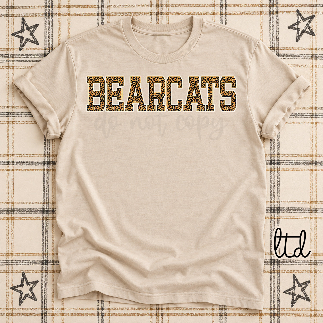 Dark Leopard Mascots Bearcats design