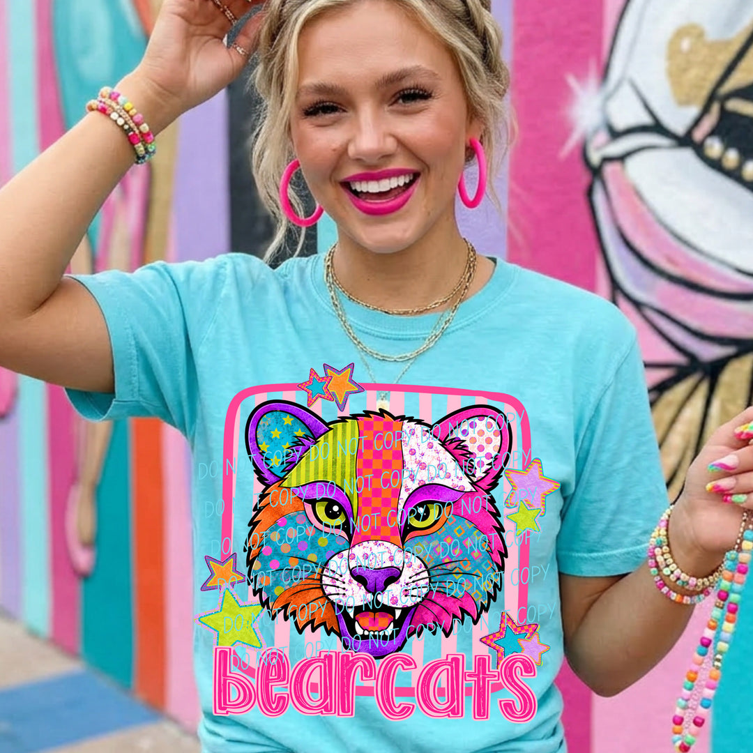 Bearcats Funky Fresh mascot DTF transfer