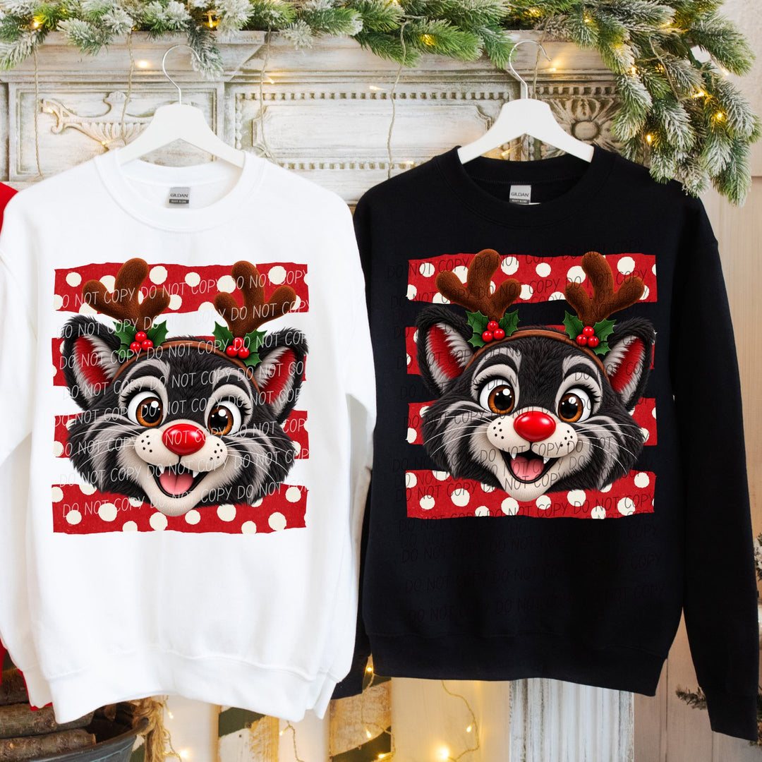 Bearcat Reindeer Spirit Mascots DTF transfer