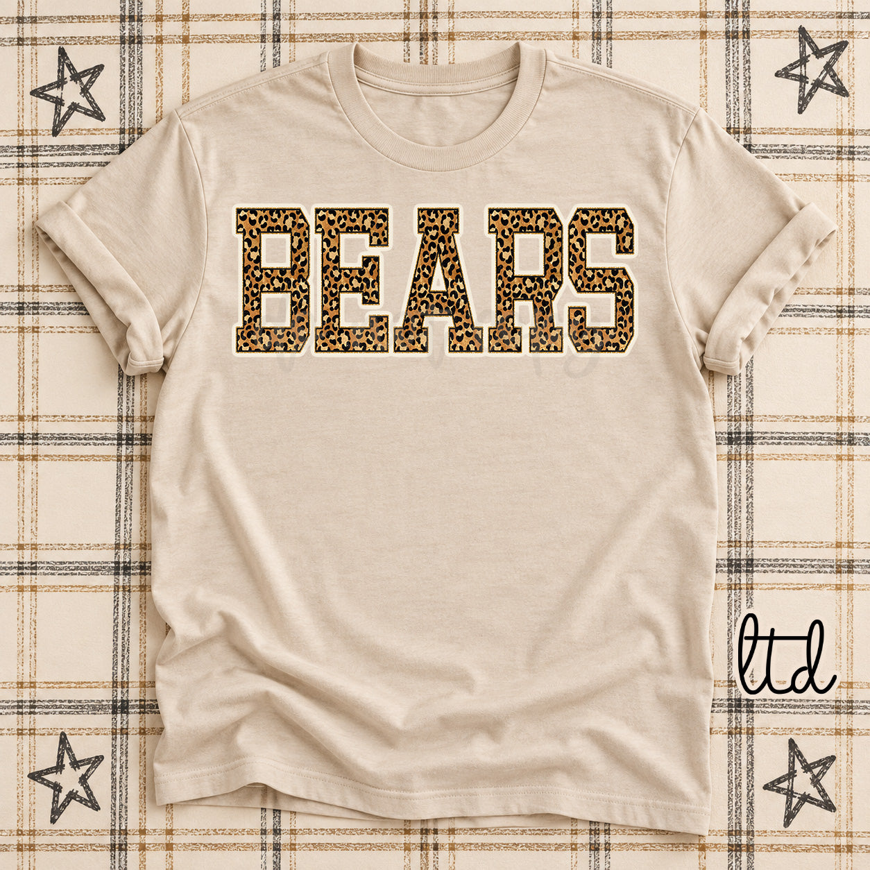 Dark Leopard Mascots Bears design