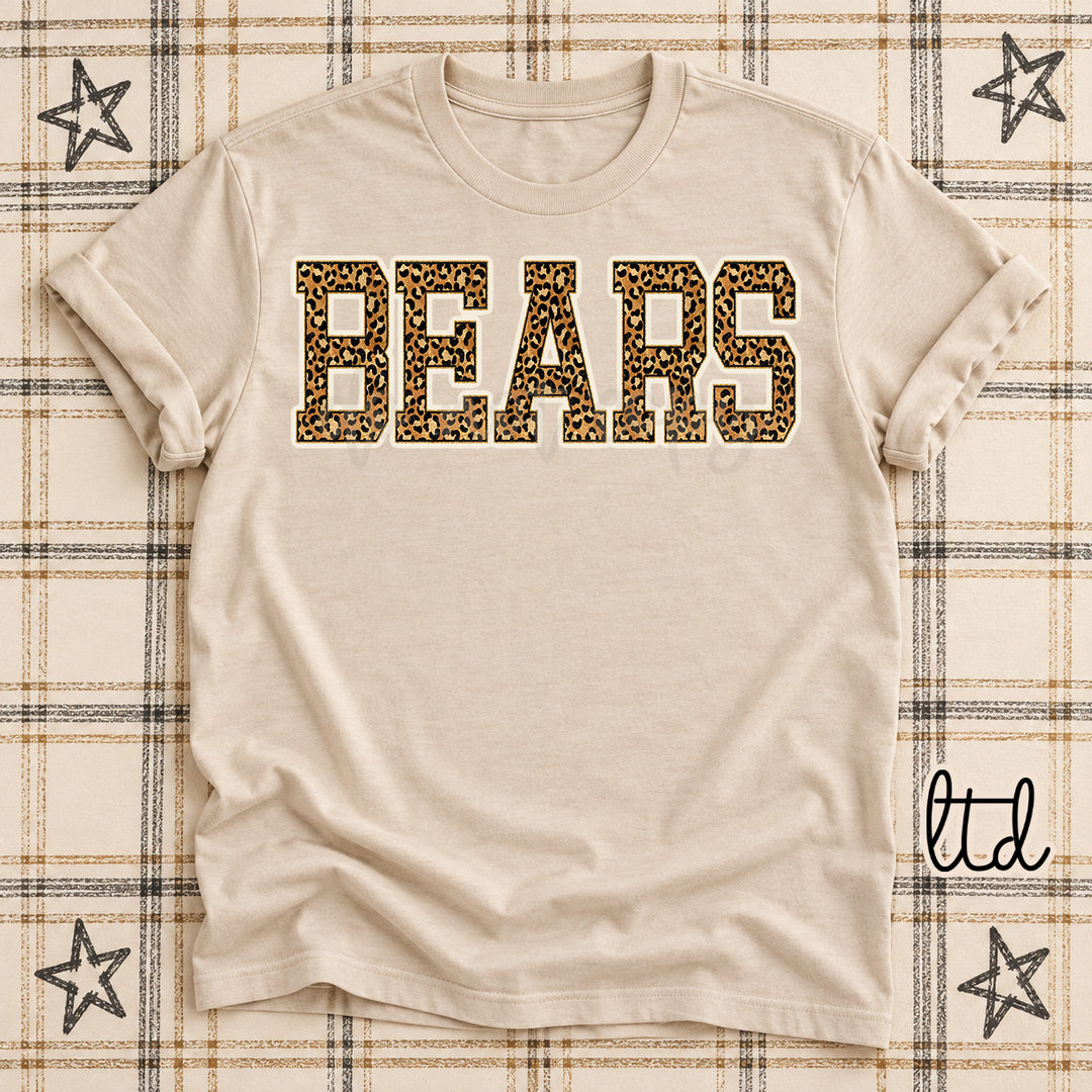 Bears Dark Leopard Mascots DTF transfer