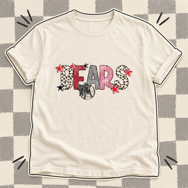 Bears Mixed Doodle Baseball Mascots – Stitched Ballpark DTF transfer mockup