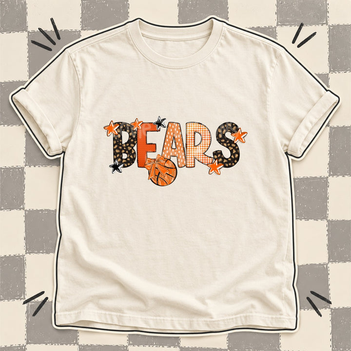 Bears Mixed Doodle Basketball Mascots – Leopard Court DTF transfer mockup