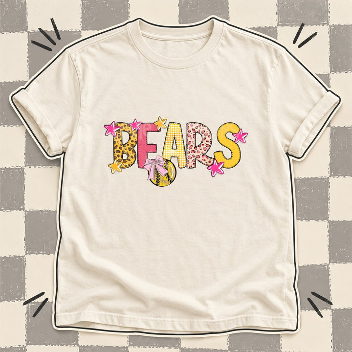 Bears Mixed Doodle Softball Mascots – Sunshine Leopard DTF transfer mockup