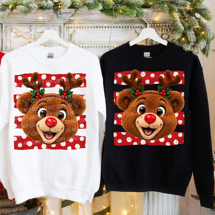 Bear Reindeer Spirit Mascots DTF transfer