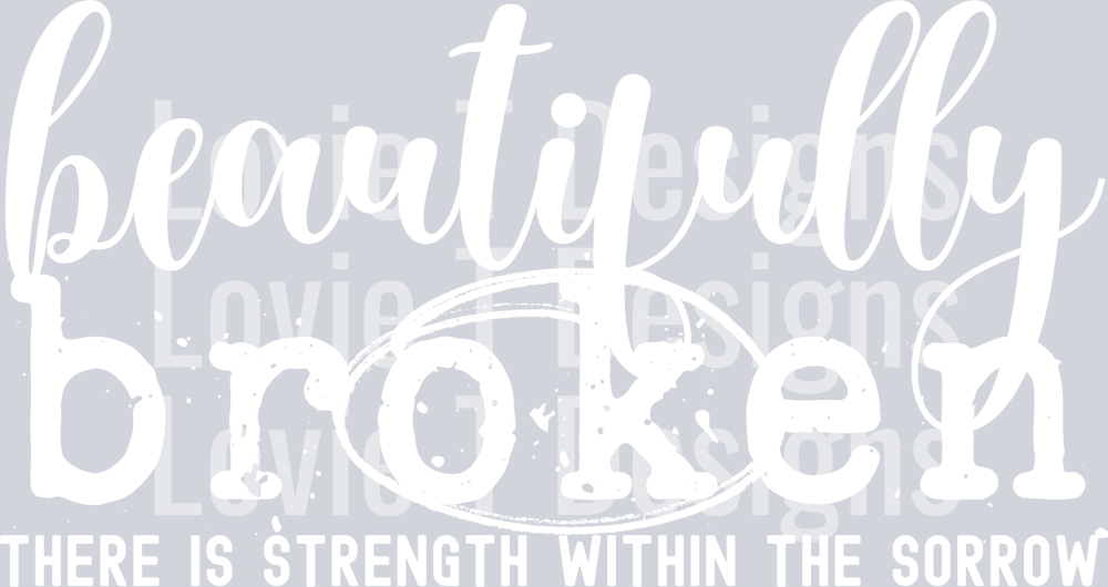beautifully broken - white