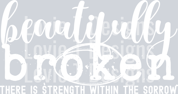 beautifully broken - white