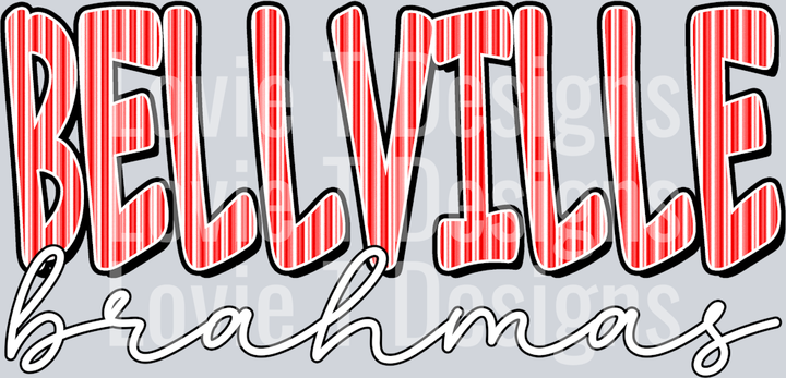 BELLVILLE BRAHMAS RED SEERSUCKER WORD