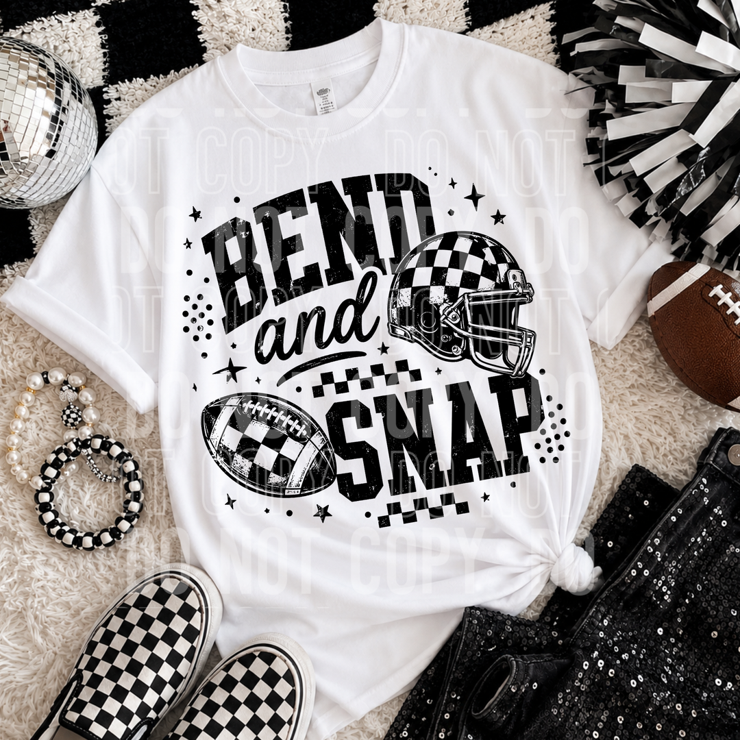BEND AND SNAP DISTRESSED FOOTBALL mockup