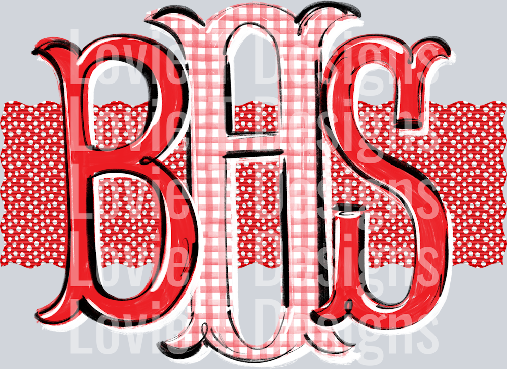 BHS DEBUTANTE RED DOTTED RIBBON