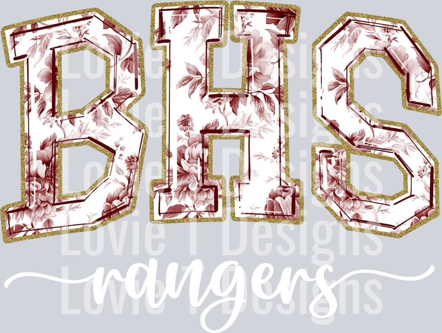 BHS RANGERS TOILE MAROON