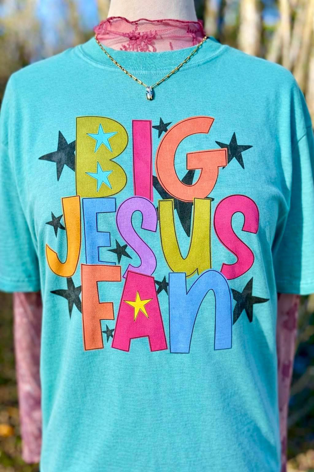 Big Jesus Fan Faith DTF transfer design